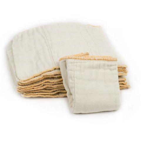 Cloth-eez Prefold Diapers - Organic Natural Unbleached - Small