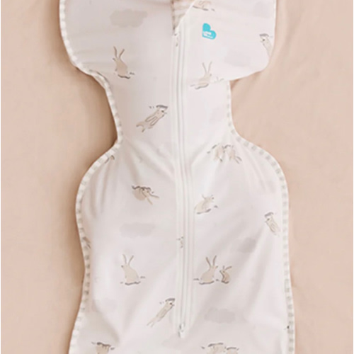Swaddle Up™ 1.0 TOG Cotton White Cloud Bunnies
