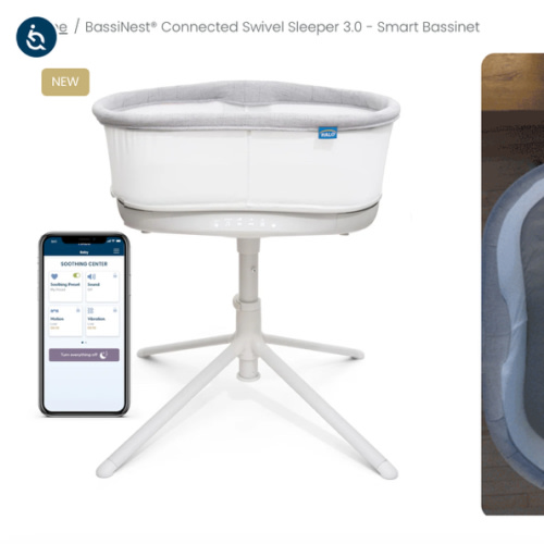 HALO BassiNest® Connected Swivel Sleeper 3.0 Smart Bassinet