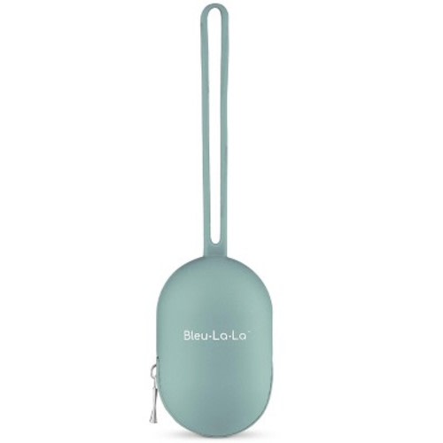 Pacifier and Clip Case with Zipper: A Soft Silicone Convenient Accessory Pouch, Color: Teal