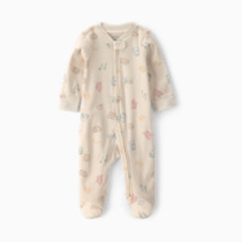 Carter's Snug Fit Sleep & Play Pajamas - Ivory Breakfast, 3M