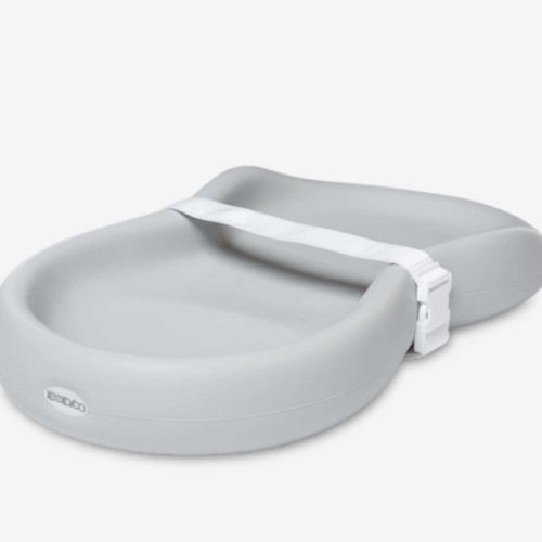 Keekaroo Peanut Changer Grey – The Original Made in USA Easy-to-Clean Changing pad and The only Shell Over Foam, Fully Water Repellant