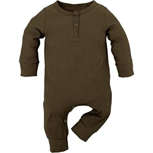 Newborn Baby Boy Girl One Piece Romper Jumpsuit Solid Ribbed Baby Boy Clothes Onesies Outfits