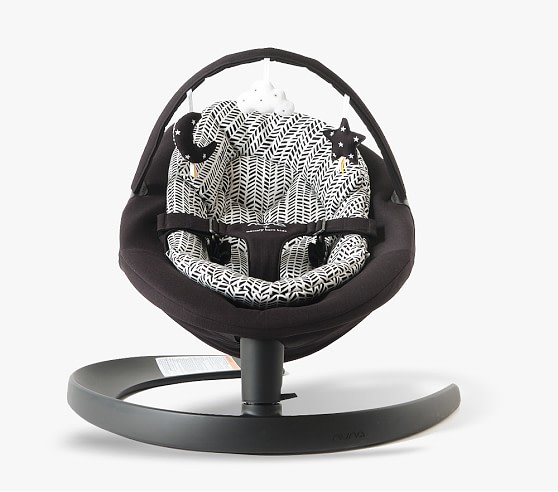 Pottery Barn Kids Nuna x pbk LEAF Grow Baby Bouncer, Broken Arrow - Caviar