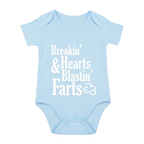 Funny Baby Boy Clothes Breakin Hearts Blastin Farts Baby Bodysuit Funny Newborn