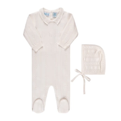 Vintage Knit Romper with Hat I Feltman Brothers