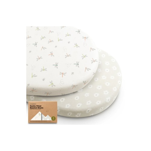2-Pack Soothe Fitted Bassinet Sheets