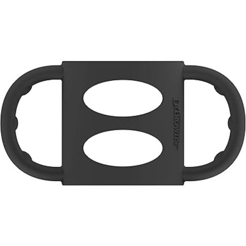 Dr. Brown’s® Milestones™ 100% Silicone Baby Bottle Handles, Narrow, Black, 1-Pack