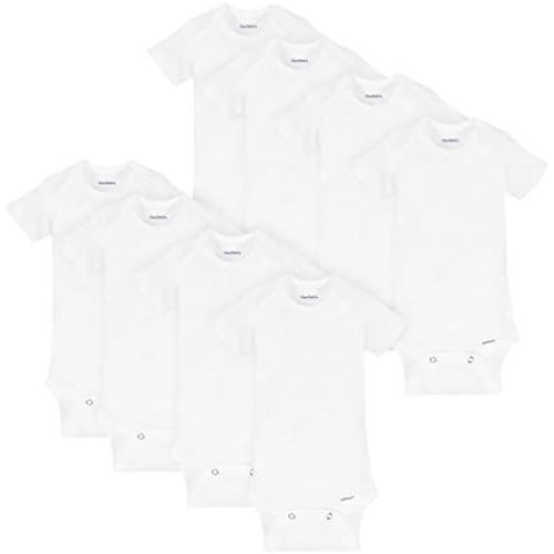 Gerber unisex-baby 8-pack Short Sleeve Onesies Bodysuits