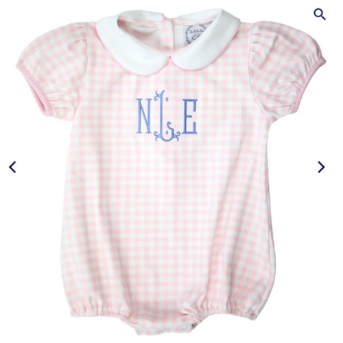 The Bella Bean | Summer Gingham Baby Bubble