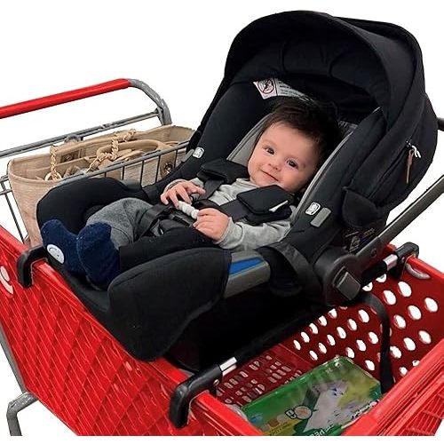 Car Seat Carrier for Shopping Carts, Allows Babies, Newborns, Infants and Toddlers to Stay Snug or Sleeping in Car Seat While Parents Shop, As Seen on Shark Tank