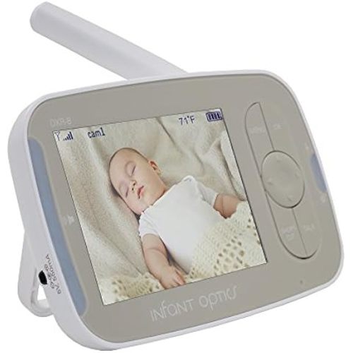 Infant Optics DXR-8 PRO Video Baby Monitor, 720P HD Resolution 5" Display, Patent-Pending A.N.R. (Active Noise Reduction), Pan Tilt Zoom, and Interchangeable Lenses