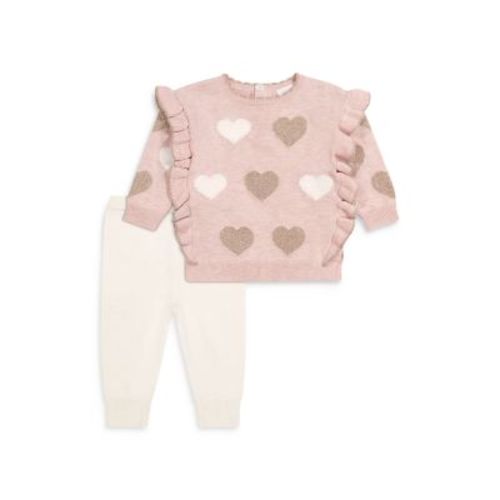 Girls' Ruffle Sweater Top & Pants Set - Baby