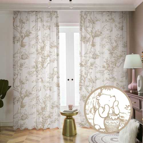 Winnie-the-Pooh French Toile Curtains