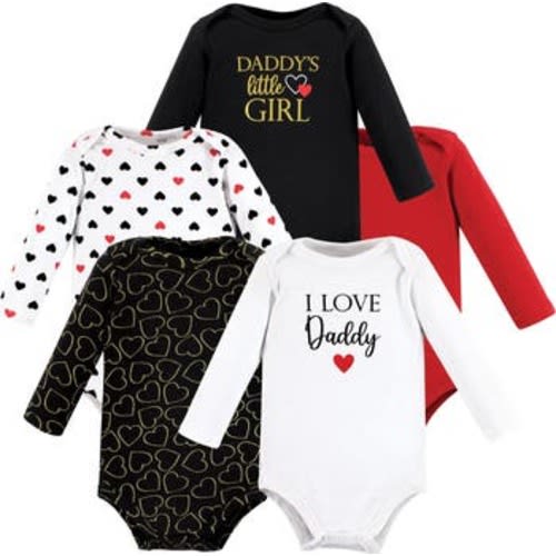 Essential Long-Sleeve Cotton Bodysuit Set, 0-3M