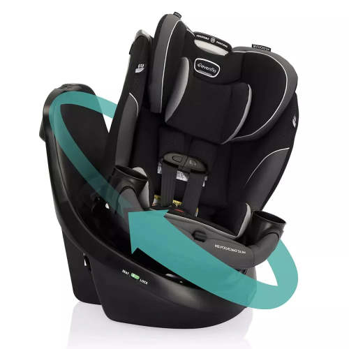 Revolve360 Slim 2-in-1 Rotational Car Seat - Canton Black