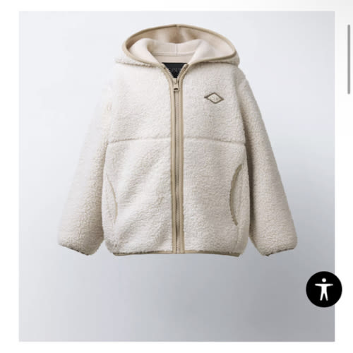 HOODED FLEECE JACKET - Ecru | ZARA United States