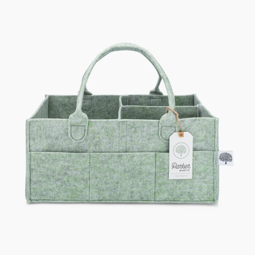 Parker Baby Co. Diaper Caddy - Sage Green, Large