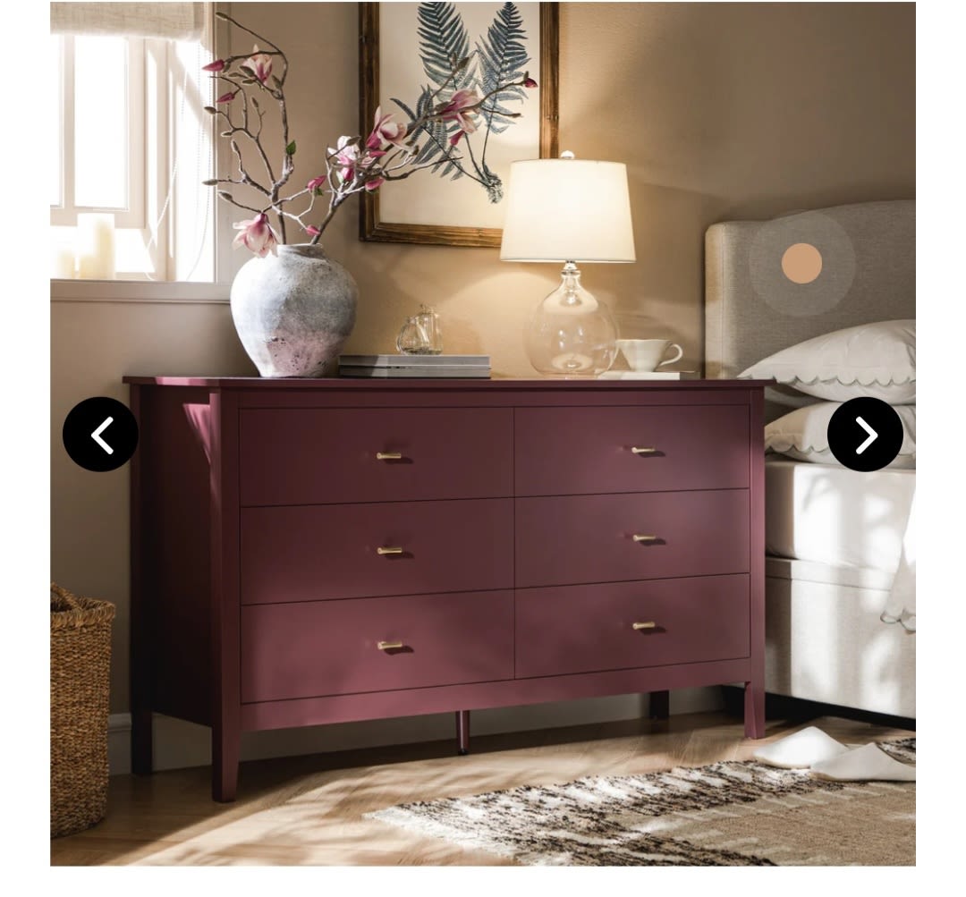 Oakham 6-Drawer Dresser, Wild Cherry