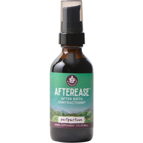 WishGarden Herbs AfterEase Drops for Postpartum Cramps & After-Birth Contractions – Liquid Herbal Supplement – Women's Postpartum Essential – 2 oz