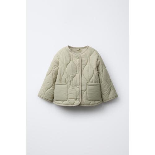 WATER REPELLENT PADDED JACKET - Light khaki | Size 9-12M