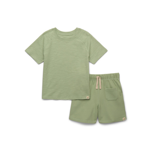 easy-peasy Toddler Boys Short Sleeve Tee & Shorts Outfit Set, 2-Piece, Size 3T