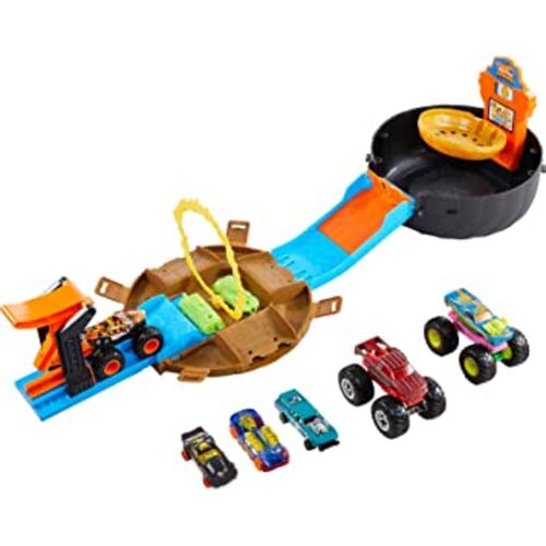 Kinetic Sand, Construction Site Folding Sandbox with Toy Truck and 2lbs of  Play Sand, Sensory Toys for Kids Ages 3 and up