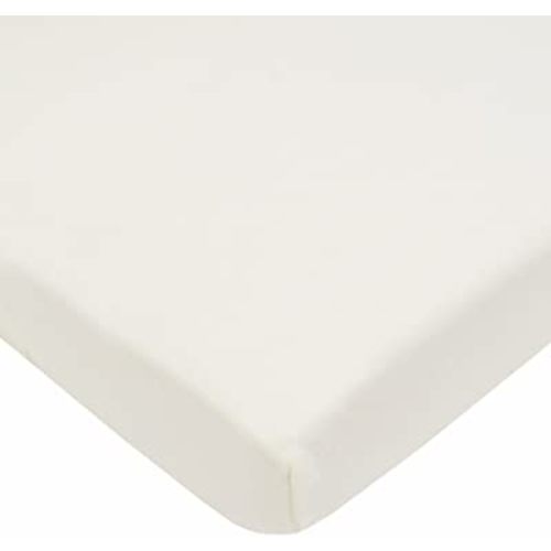American Baby Company Fitted Mini Crib Sheet 24" x 38", Soft Breathable Neutral 100% Cotton Jersey Portable Sheet, Ivory, for Boys and Girls, Fits Most Pack N Play and Mini Crib Mattresses