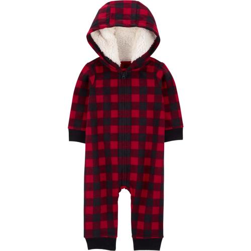 Carter's Child of Mine Baby Boy Hooded Jumpsuit, One-Piece, Sizes 0/3-24 Months