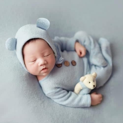 Newborn Photography Props Boys Outfits Baby Photo Props Bear Newborn Photography Outfits for Baby Boys Photoshoot