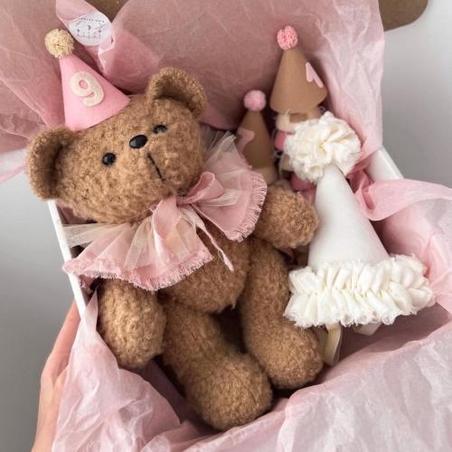 Teddy Boucle, Monthly Photo Prop, Baby Keepsake, Baby Shower Gift