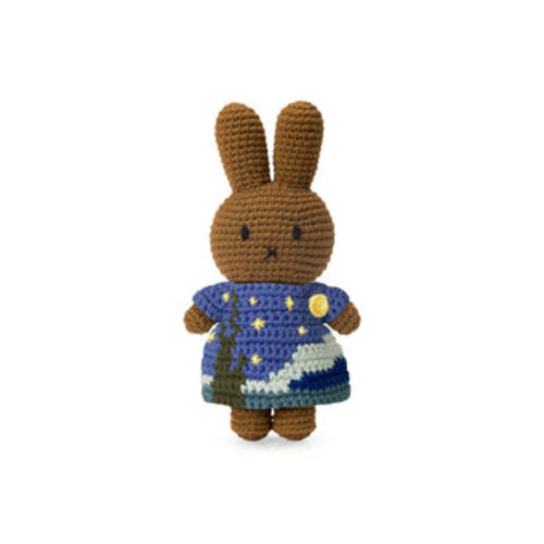 Miffy &amp; Friends Crochet Van Gogh The Starry Night Plush Toy - Melanie