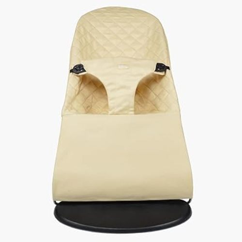 Fabric seat for Bouncer Belltop Compatible with Babyjörn Bouncer (Cover, seat): Balance, Soft & Bliss. Cover for Baby Bouncer. Baby seat for Hammock: Ergonomic fit. Hypoallergenic - Beige