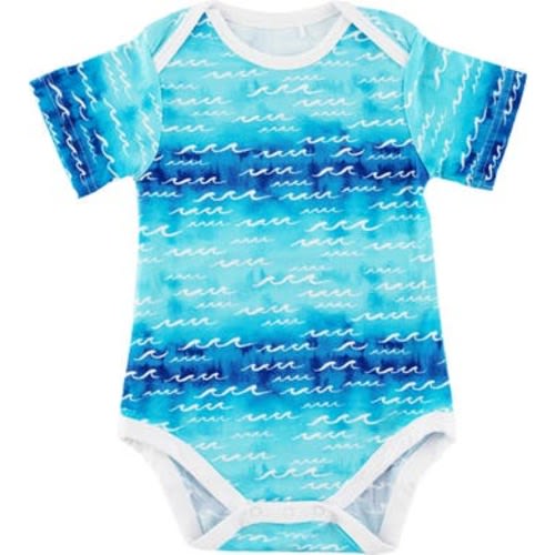 Nalu Wave Print Bodysuit