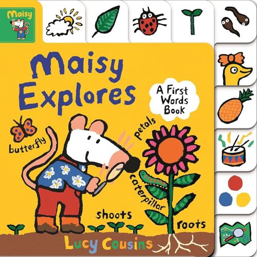 Maisy Explores: A First Words Book: (A Maisy the Mouse Tabbed Board Book About the Seasons, Colors, and More - For Toddlers and Kids Ages 1-3)
