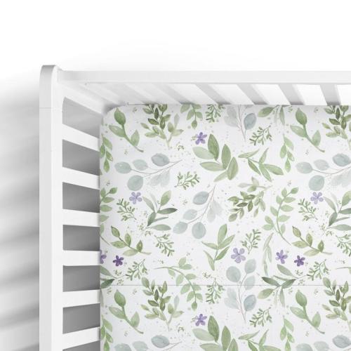 Eucalyptus and Lavender Fitted Crib Sheet Toddler Baby - Etsy