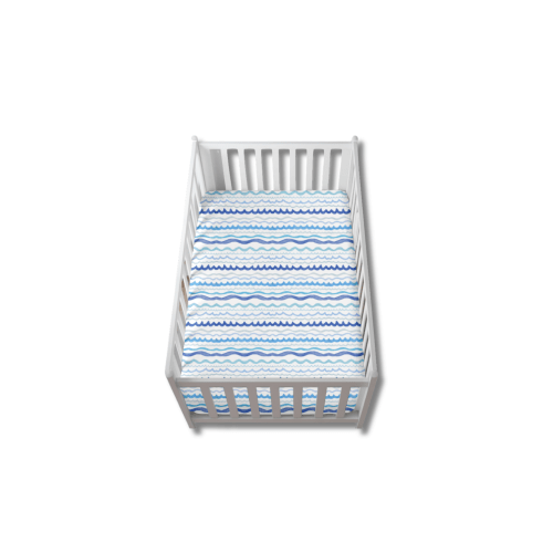 Sleepy Swells Crib Sheet