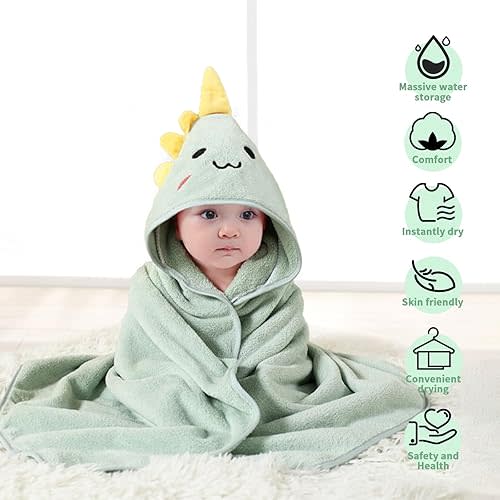 Hooded Baby Towels Ultra Absorbent Baby Bath Towels for Boys and Girls