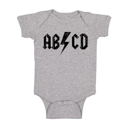 ABCD Alphabet Rock And Roll - Funny Baby Essentials Bodysuit - Baby Boy Clothes Newborn Outfits