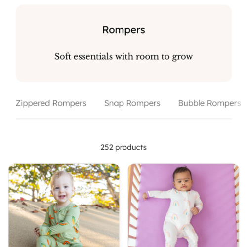 Bamboo Rompers | Zippered and Snap Rompers | Kyte Baby