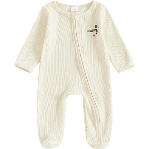 Rourufy Newborn St Patricks Day Baby Boy Outfit Irish Onesie Footie Romper Infant Jumpsuit Cute Spring Clothes With Hat