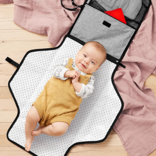 Skip Hop Portable Baby Changing Pad, Pronto, Grey Melange