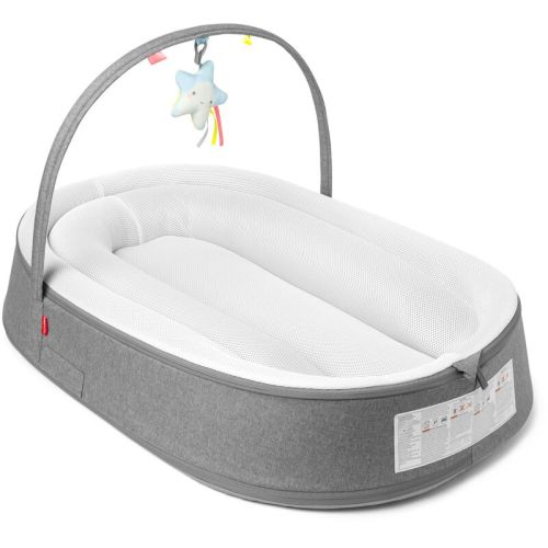 Grey Playful Retreat Baby Nest - Grey Melange | skiphop.com