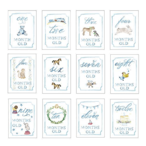 Monthly Milestone Card Set – Over The Moon Gift
