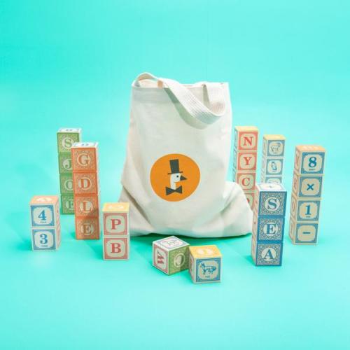 ABC Blocks with Canvas Bag