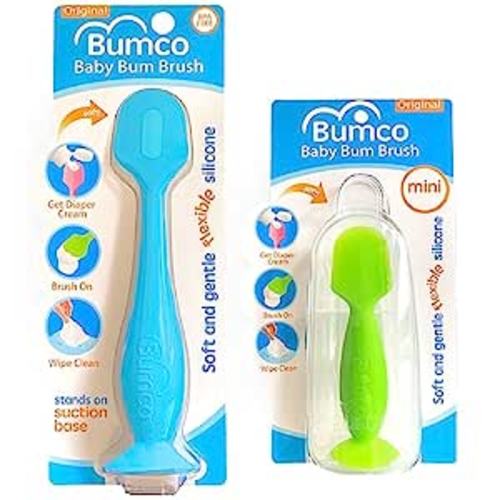 Amazon.com : Bumco Diaper Cream Spatula Home & Travel Set - BPA-Free Butt Paste Diaper Cream Applicator, Soft Diaper Rash Cream Applicator, Butt Spatula Baby, Mom-Invented Diaper Bag Essentials, 2-Pack : Baby