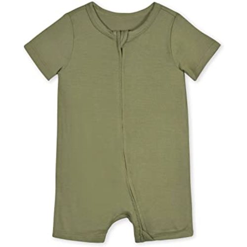 Gerber Unisex Baby Buttery Soft Short Sleeve Romper with Viscose Made from Eucalyptus