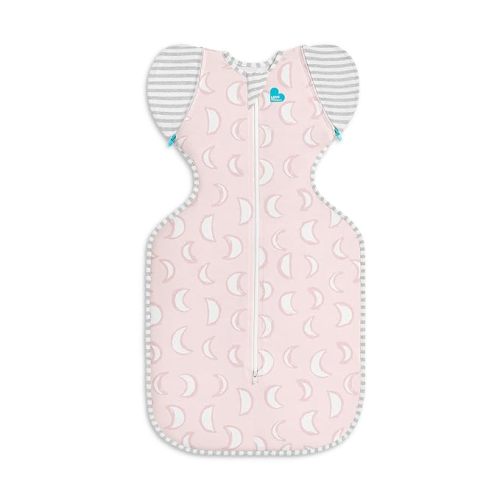 Love to Dream Swaddle Up Transition Swaddle, Patented Zip-Off Wings, Gently Help Baby Transition from Being Swaddled to Arms Free When Showing Signs of Rolling, 1.0 TOG, 19-24 lbs, Dusty Pink Eclipse