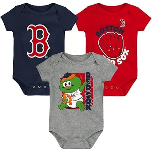 Outerstuff MLB Newborn & Infants 0-24 Months Change Up 3 Piece Onesie Creeper Romper Set