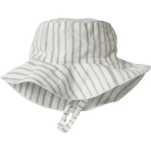 Stripes Away Bucket Hat, Sea - Pehr | Maisonette